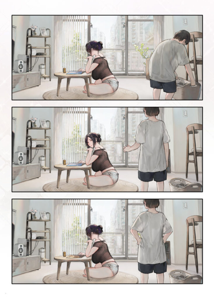 人妻NTR同人_ご近所の奥さん休みの日は家で暇そう-2